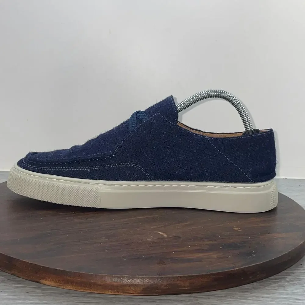 Peter Millar Mountainside Shetland Wool Slip On Shoes Navy MF20F01 Men's Size 8M
